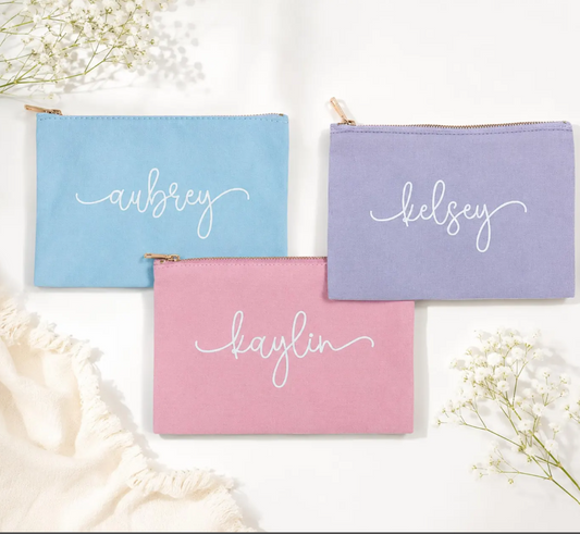 Personalized Canvas Cosmetic Bag – Custom Cosmetic Bag Ideal for Travel, Stylish & Durable