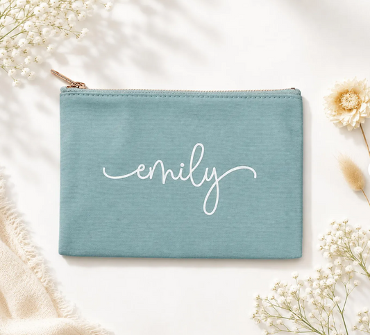 Personalized Canvas Cosmetic Bag – Custom Cosmetic Bag Ideal for Travel, Stylish & Durable