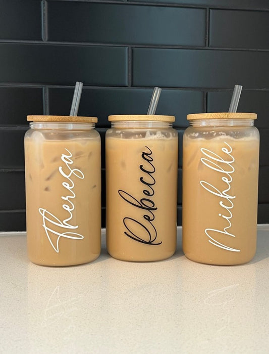 16oz. Personalized Iced Coffee Cup