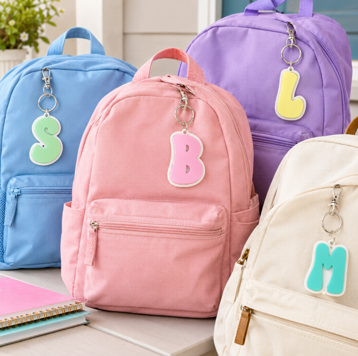 Personalized Acrylic Bag Tag | Custom Name Backpack & Luggage Tag