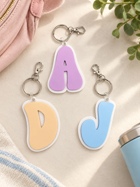 Personalized Acrylic Bag Tag | Custom Name Backpack & Luggage Tag