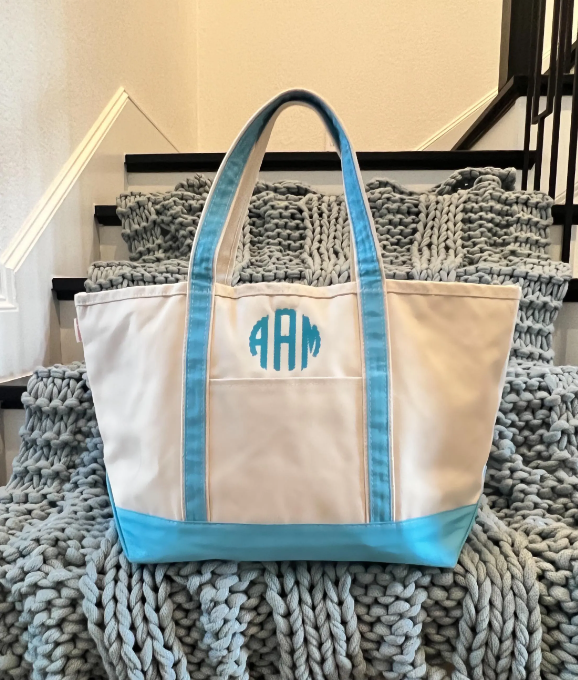 Embroidered Canvas Tote