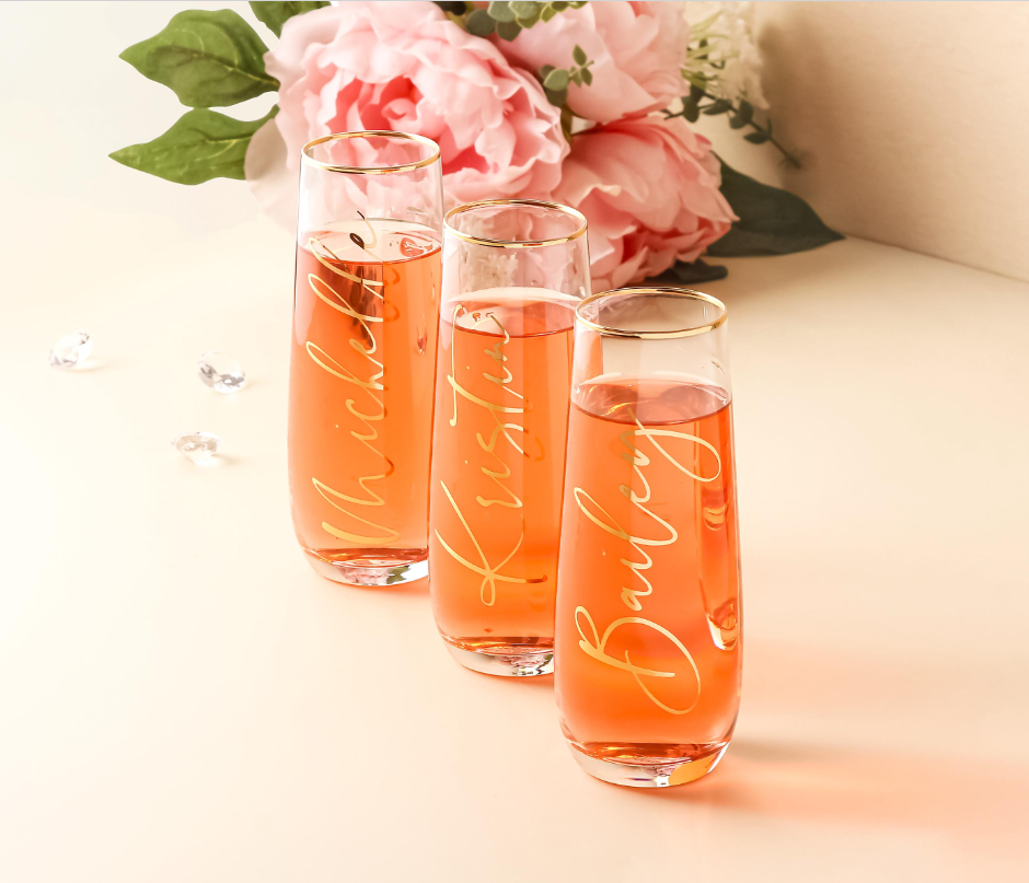 Personalized Champagne Flute