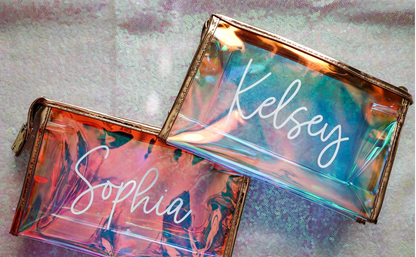 Personalized Clear Makeup Bag & Toiletry Bag – Customizable, Stylish & Functional