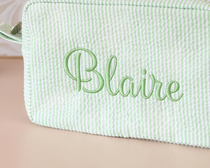 cosmetic bag up close
