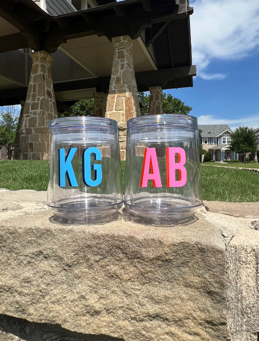 Clear Acrylic Wine Tumbler