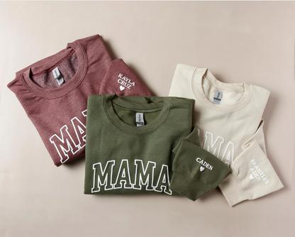 Personalized Mama Sweatshirt